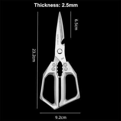 New Multi-functional Heavy-Duty Kitchen High-hardness High Sharp Scissors Stainless Steel Scissors For Cutting Chicken,Fish,Duck