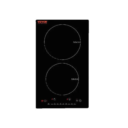 SucceBuy 2 Burners Electric Induction Cooktop Stove Hob Built-in Burner Cooker Sensor Touch Control Magnetic Cooker Hot Plate
