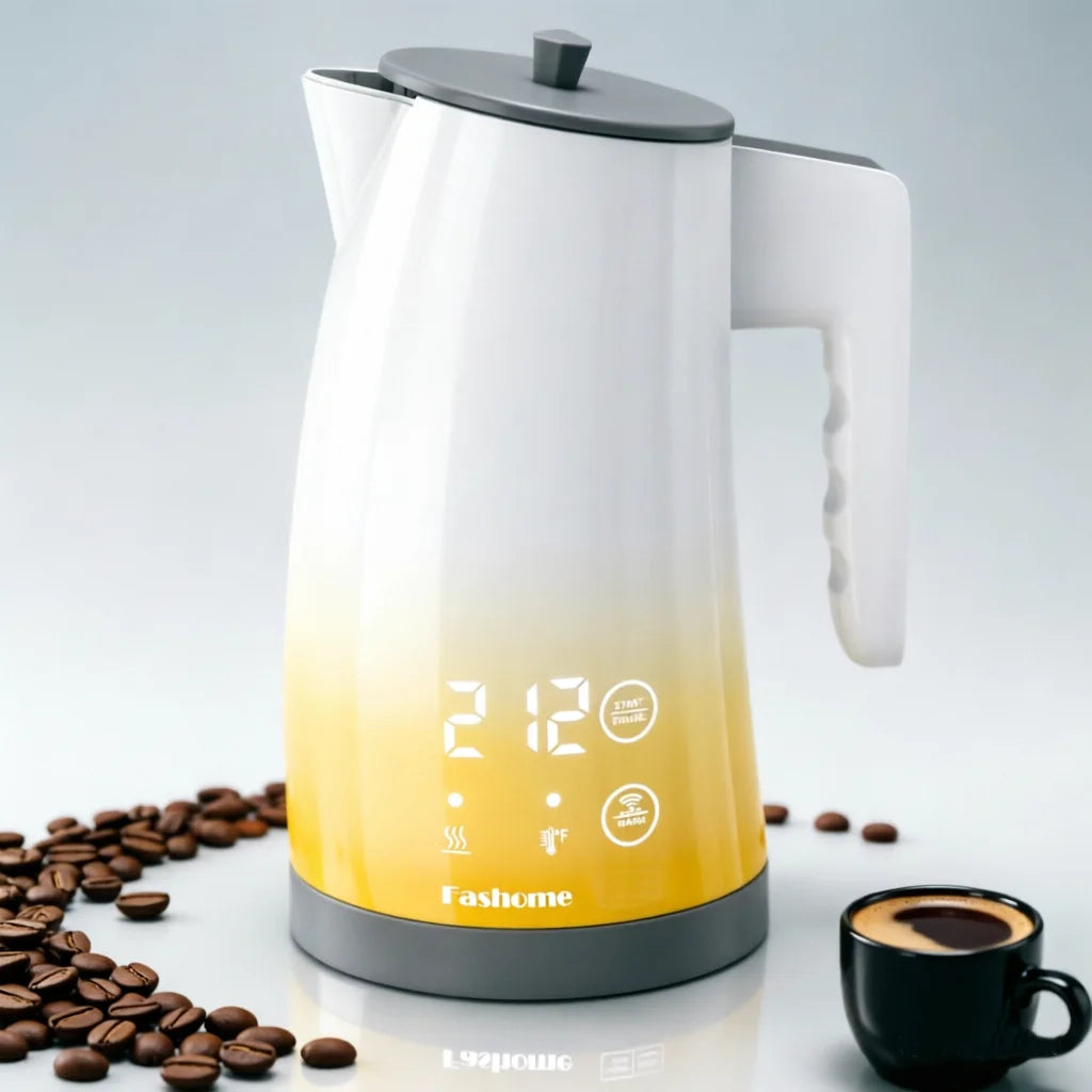 1200W Electric Kettle Temperature Control, Coffee Tea Electric Pot Water Kettle, 2 Hour Keep Warm, Automatic Power Off, Digital Display, 304 Stainless Steel Liner, 1.25L Capacity
