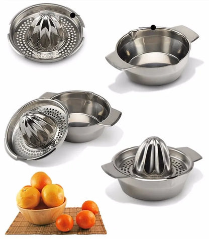 LMETJMA Stainless Steel Lemon Squeezer Manual Juicer For Orange Lemon Squeezer Reamers Fruit Vegetable Squeezer Cup Kitchen Tool