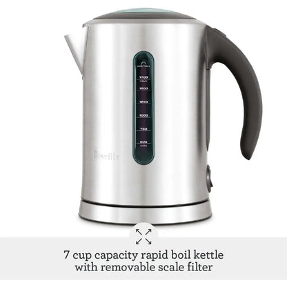 7-Cup Stainless Steel Hot Water Kettle, Brushed Finish