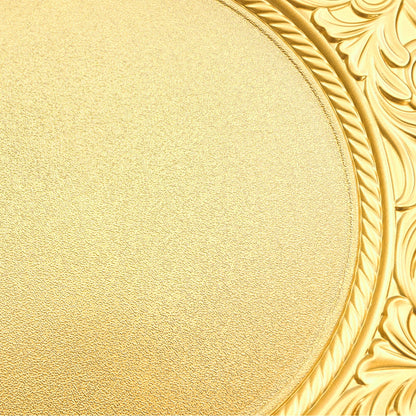 100 Pcs Silver Round Charger Plates Set, Reusable Serving Plates Disposable Platters for Wedding Party Banquets Picnics
