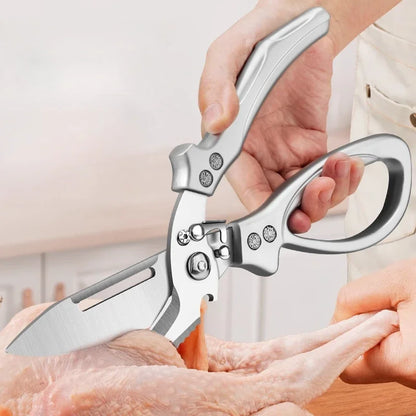 Multi-functional Kitchen scissors food grade stainless steel strong chicken bone scissors home chicken duck goose bone scissors