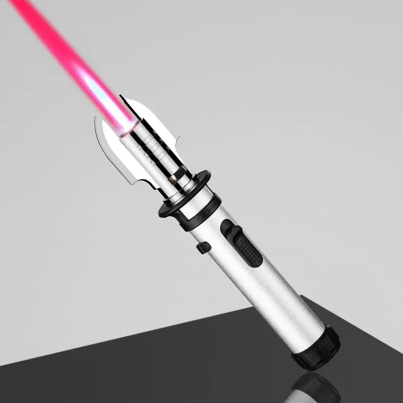 Metal Gas Lighter Powerful Kitchen Cooking Torch Turbo Flame Jet Outdoors BBQ Barbecue Smoking Accessories Windproof Lighters