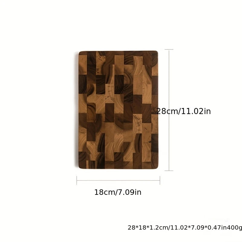 1pc Large Wood Board - Heavy-Duty Wood Grain Chopping Board, Large Leaf Camellia Tree Wood  for Meat, Cheese, Vegetables, Bread