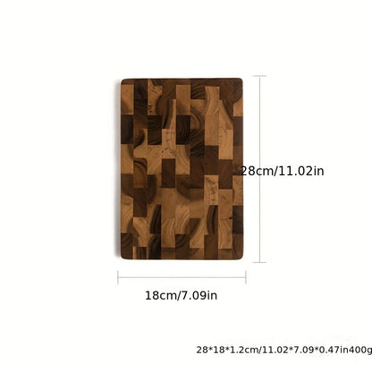 1pc Large Wood Board - Heavy-Duty Wood Grain Chopping Board, Large Leaf Camellia Tree Wood  for Meat, Cheese, Vegetables, Bread