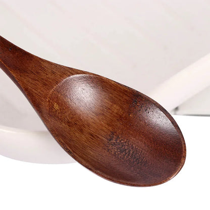 Natural Wood Spoon Bamboo Cooking Utensil Coffee Kitchen Teaspoon Tableware Accessories Spoon Teaspoons for Tea Stirring Spoons