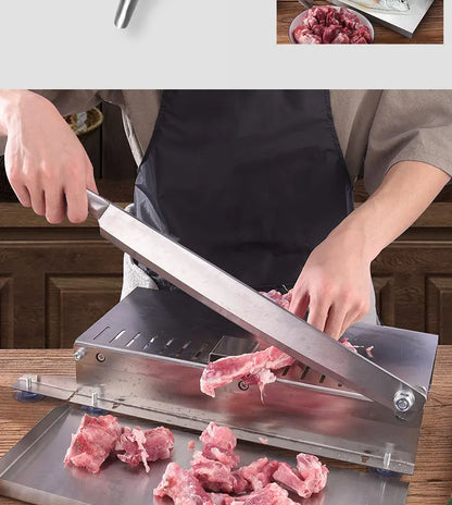 Commercial Frozen Meat Slicer Bone Cutting Tool Stainless Steel Minced Lamb Bone Meat Cutter Chicken Duck Fish Cutting