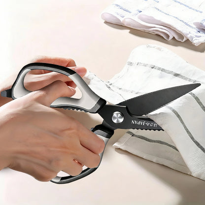 2 Pcs Heavy Duty Multi-Purpose Kitchen Scissors - Flexible Handle for Cutting Chicken Bones,Meat,Craft & Office Use, Ladies Gift