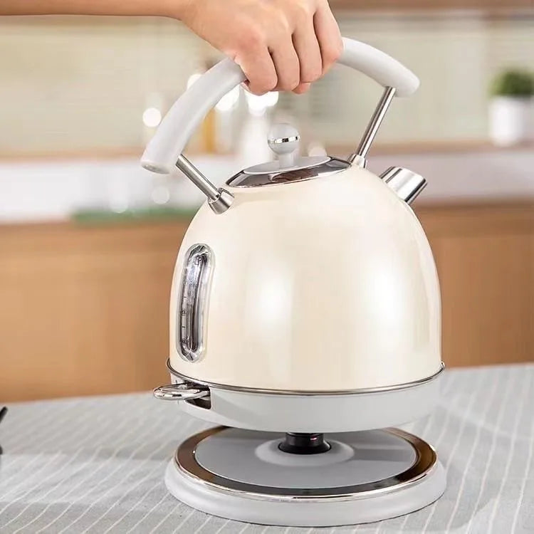 220V-240V Electric Water Kettle 1.8L 1800W 304 Stainless Steel With Thermometer Electric Boiling Coffee Tea Pot