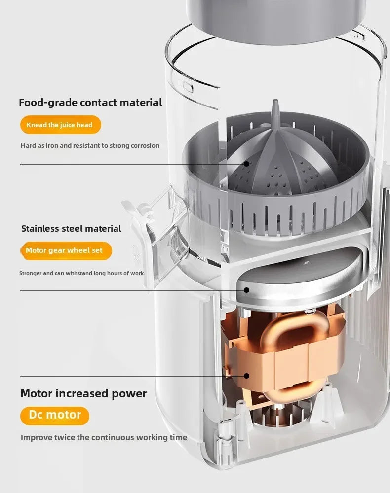 Large-Diameter Orange Juicer Juice And Pulp Separator Home Tea Shop Vegetable Fruit Juicing Machine for Kitchen Use