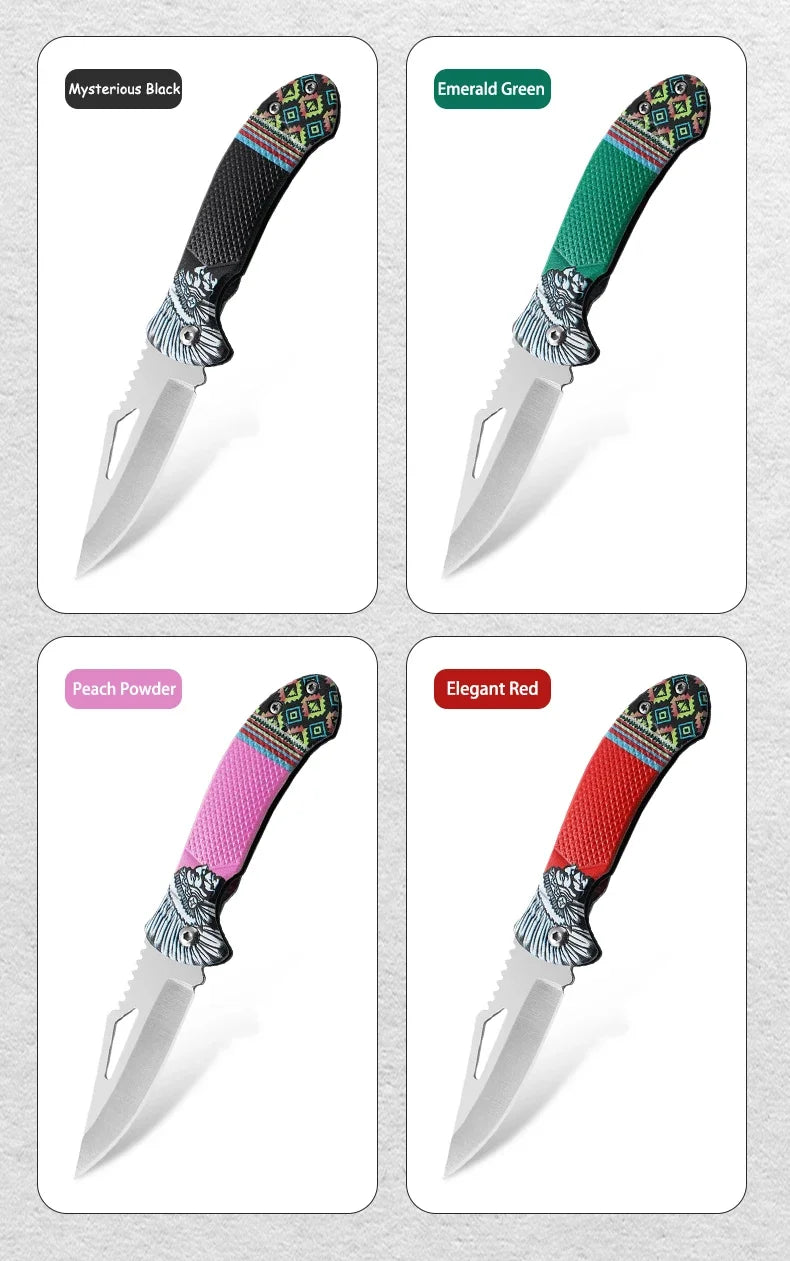 1Pcs Folding Knife Ideal for Eating Meat Cutting Fruit Roasting Sheep Made of Quality Stainless Steel Essential Kitchen Tool