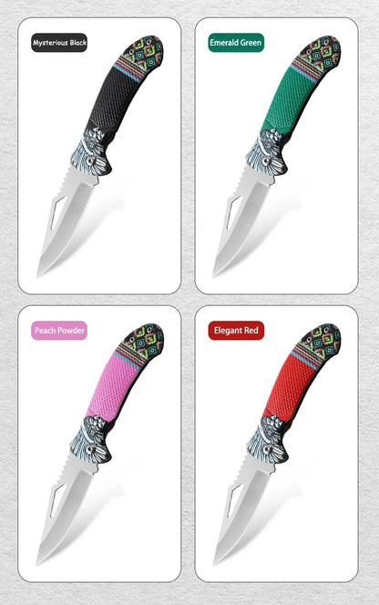 1Pcs Folding Knife Ideal for Eating Meat Cutting Fruit Roasting Sheep Made of Quality Stainless Steel Essential Kitchen Tool