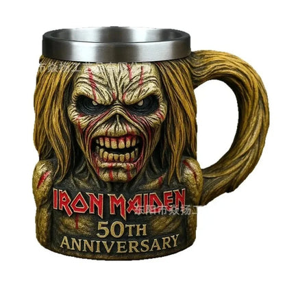 Iron Maiden 50th Band Peripheral Model Cup Iron Maiden Band 50th Anniversary 3D Mug Peripheral Gift Model Ornaments