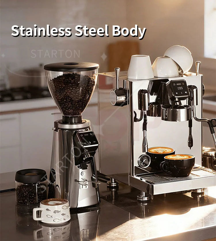 Professional Commercial Semi-Automatic Electric 15 Bar Stainless Steel Vibration Pump Brew System Espresso Machine for Hotel