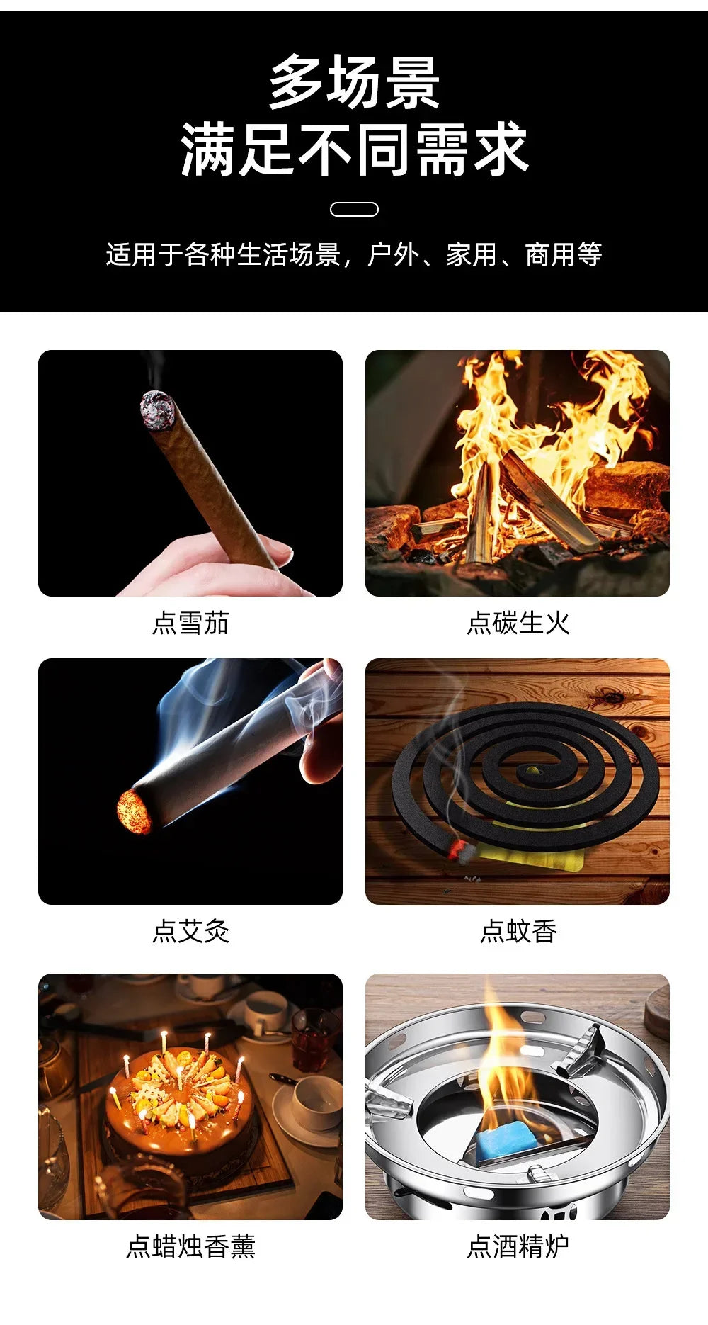 JOBON Folding High Power Spray Gun Windproof Jet Blue Flame Butane Gas Torch Lighter Safety Lock Switch Portable Cigar Lighters