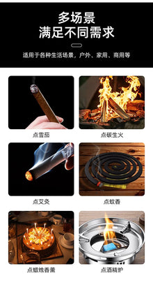 JOBON Folding High Power Spray Gun Windproof Jet Blue Flame Butane Gas Torch Lighter Safety Lock Switch Portable Cigar Lighters