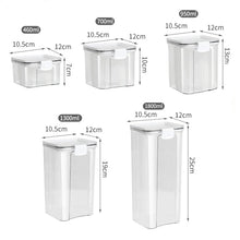 1-5PCS Sealed Jars Large Capacity Waterproof Transparent Scene Kitchen Candy Dried Grain Storage With Lid Fridge Storage Tank
