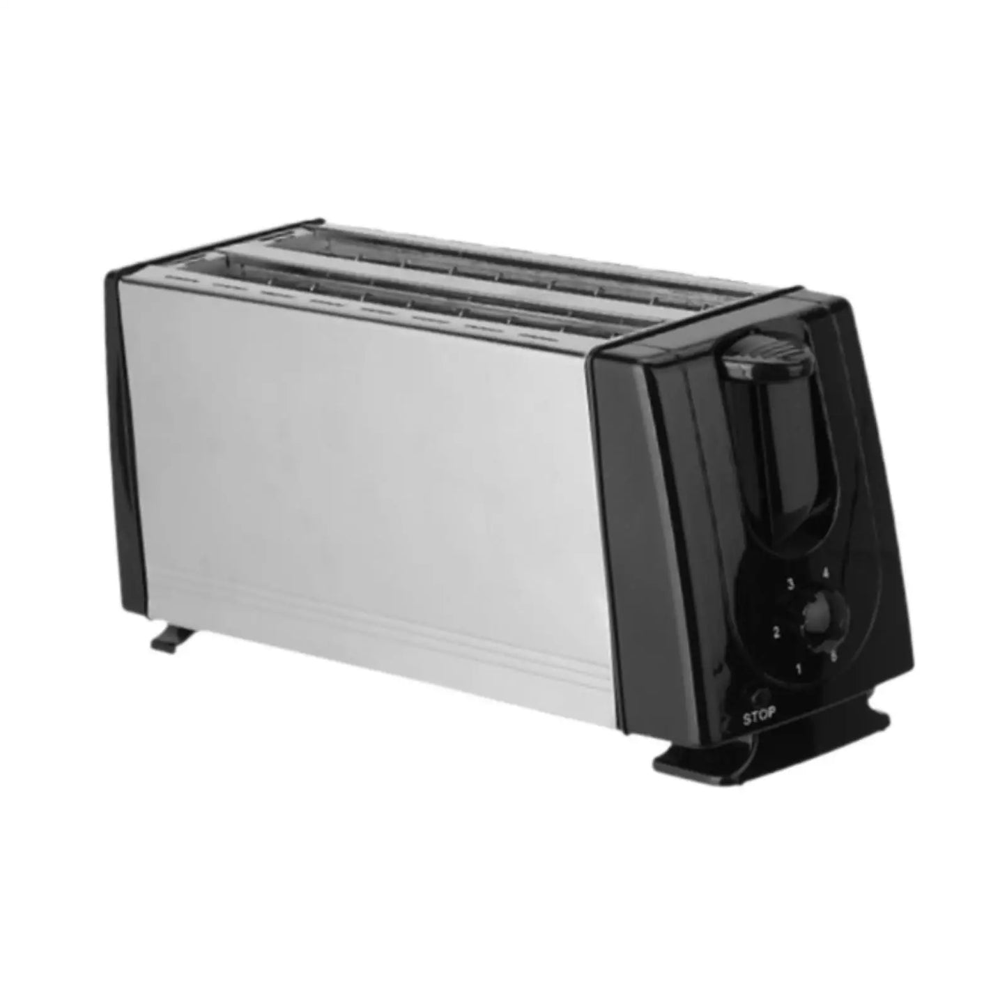 Horizontal Stainless Steel Bread Toaster Large Slot Electric Toast Machine 4 Slice Sandwich Maker for Household