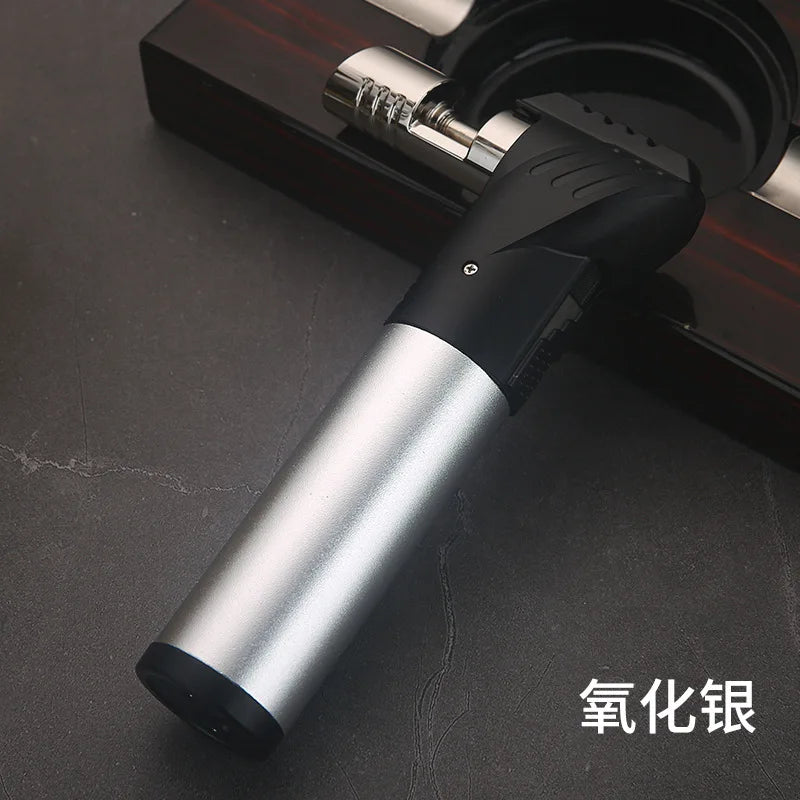 HONEST Gas Jet Butane Cigar Lighter Windproof Kitchen BBQ Metal Jewelry Welding Torch for Outdoor Camping