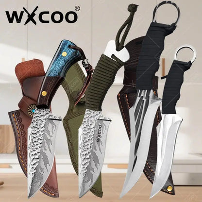 WXCOO Kitchen Boning Knife Butcher's Cutting Knife Slicing Meat Cleaver Full Tang Handmade Forged Knife Kitchen Accessories