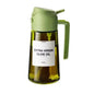 2-in-1 16oz 470ml Brown Glass Oil Sprayer Leakproof Eco-Friendly Olive Oil Dispenser Perfect for Cooking BBQ Grill Air Fryer