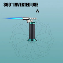 Spray Gun Inflatable Lighter Strong Blue Flame Adjustable Flame Size 360° Inverted Use Outdoor Home Use Gadgets
