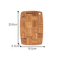 Checkerboard Moso Bamboo Cutting Board, Bamboo Chopping Board with Juice Groove & Hanging Carry Hole, Portable Fruit Vegetable