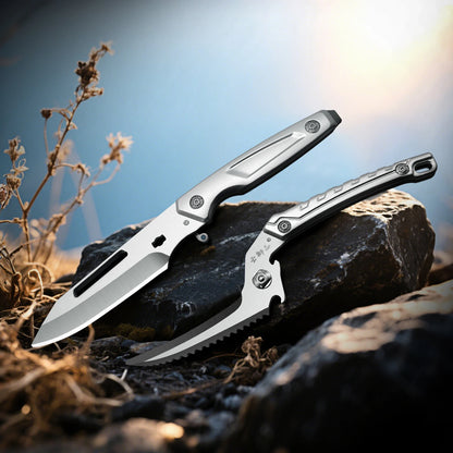 1 Pack Premium Heavy-Duty Multi-Function Kitchen Scissors - Ultra-Sharp 304 Stainless Steel Blades, Forged Construction, Right-H