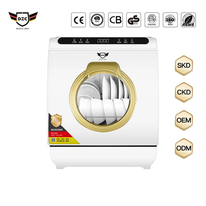 Q8-Max Household Free-installation Mini Dish Washing Portable Automatic  Freestanding Electronic Dishwasher Machine Home 8 Sets