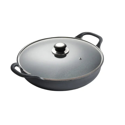 Thickened Cast Iron Skillet Non-coated Non-stick Pan for Household Use Gas And Induction Cooktop Compatible Pancake Skillet