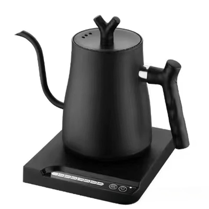 1L Gooseneck Electric Kettle, Auto-Thermostatic Pour-Over Coffee&Tea Water Heater & 7-Temp Control (45-100°C) for Home/Hotel Use