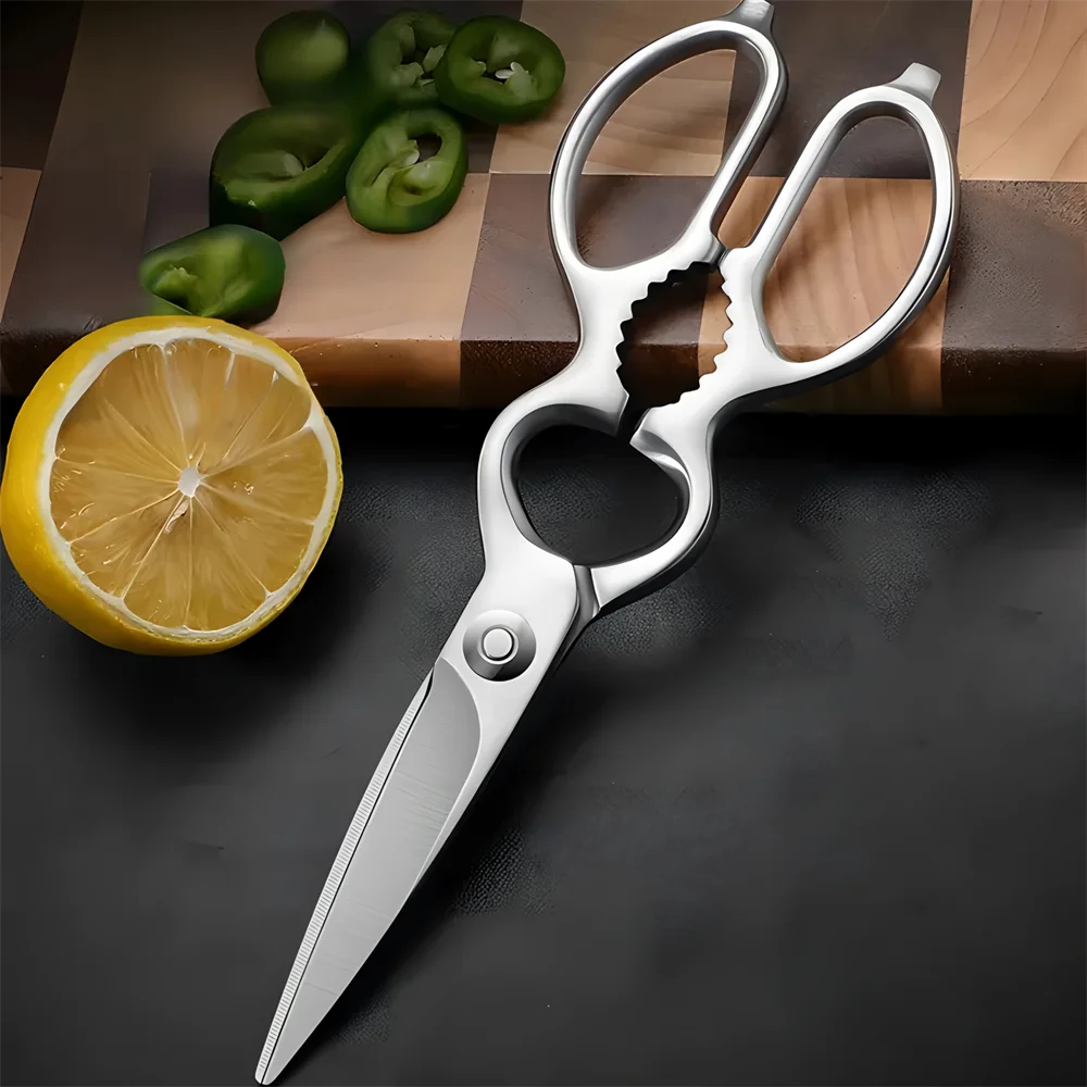 Multi-Functional Kitchen Scissors Chicken Bone Scissors Non-Slip Handle  Fish BBQ Scissors Cooking Scissors  Scissors Tools