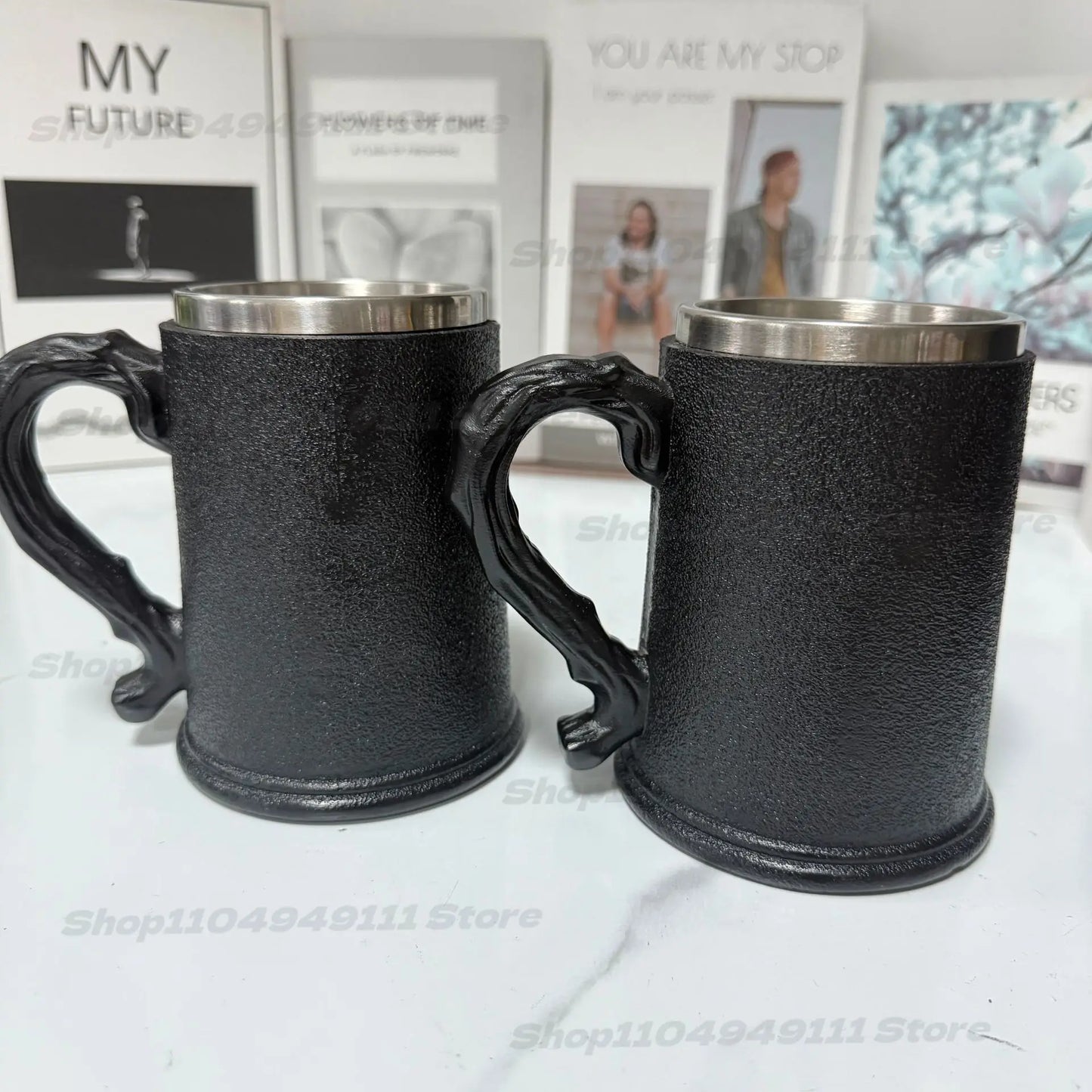 2025 New Black Sabbath 57th Anniversary Commemorative Mug Stainless Steel Heavy metal style mug Bar Drinking Ornaments Male Gift