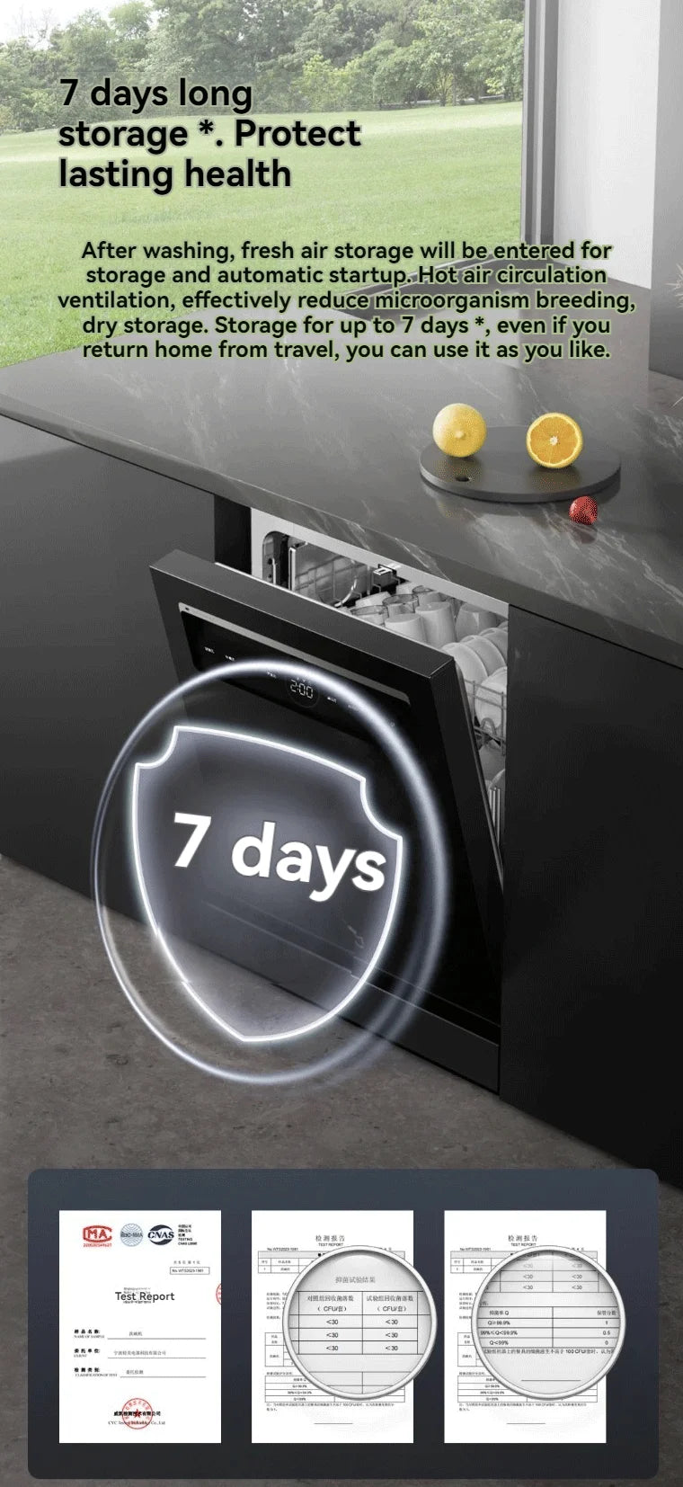 Integrated Sink Dishwasher Xiaomi Mijia Smart Embedded Dual Purpose Dishwasher 16 Sets N1 Large Capacity QMDW1602M Built-in Dish