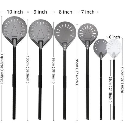 7 8 9 10 Inch Long Pizza Peel AdjustableTurning Shovel Spatula Baking Tool  Kitchen Utensils Nonstick Big Pizza Turner for Oven