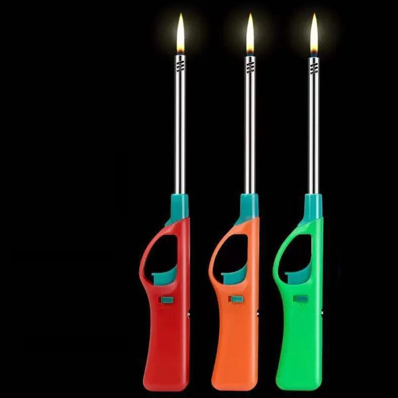 The Latest Metal Ignition Gun Gas Stove Tool Lighter Open Flame Stick Kitchen Natural Gas Outdoor Barbecue Cigarette Lighter