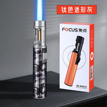 New Powerful Metal Gas Lighter Windproof Kitchen Cooking Torch Flame Jet Barbecue Smoking Accessories Cigar Lighters Men's Gift