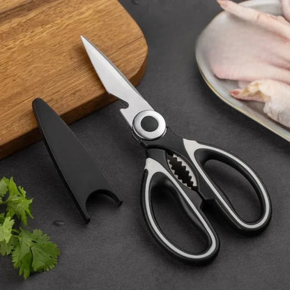 Kitchen Scissors Household Cut Vegetables Roast Broiler Scissors Stainless Steel Scissors