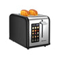 2 Slice Toaster Touch Screen 1.5" Wide Slot Smart Bread Toaster for Bagel Muffin Waffle Gluten Free Breads Timer Defrost Reheat