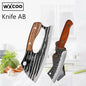 WXCOO Handmade Forged Knife Butcher Cleaver Knife Meat Cutting Japanese Kitchen Pork Bone Shaving Knives Boning Knife