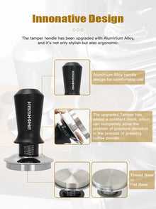 Coffee Tamper 30lb Constant Pressure Calibrated Double Spring 51mm 53mm 58mm Breville Espresso Maker Accsesories Barista Tools