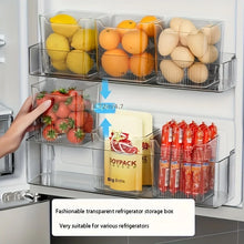 3Pcs BPA-Free Refrigerator Side Door Organizer Set Transparent,Freshness Preserving Storage Containers for Kitchen & Dining