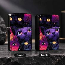 Vibrant Starry Cat Pattern Portable Lighter Stylish Creative Versatile Daily Use Accessory Ideal For Outdoor Home Scenes Thoughtful Unique Gift For Friends And Cat Lovers Chic Eye-Catching Practical Carryaround Item For All O