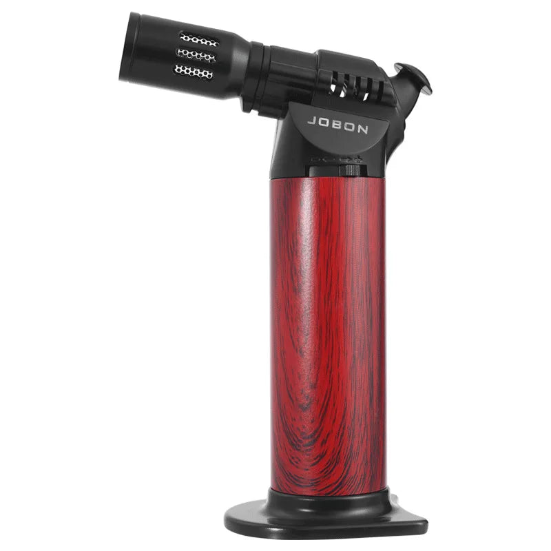 JOBON Four Flames High Power Welding Gun Turbine Butane Gas Torch Lighter Safety Lock Switch Outdoor BBQ Kitchen Cigar Lighters