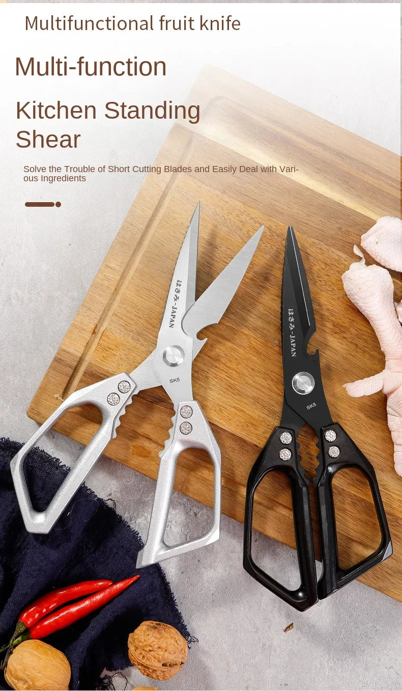 Heavy-Duty Kitchen & Craft Scissors - Cuts Poultry Bones, Fabric & More | Multi-Purpose Stainless Steel Shears