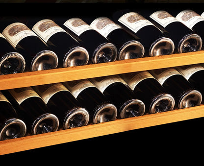 357L Wine Cooler Refrigerator Stainless Steel Wine Cabinet Intelligent Cellar for Red/White Wine Champagne Cocktail Liquor