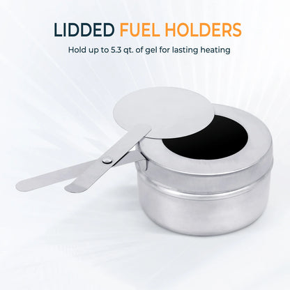 1/2/4 Pack Stainless Steel Chafing Dish Buffet Set 5L Round Chafers Buffet Food Warmers BBQ Party 316 For Parties Events Wedding