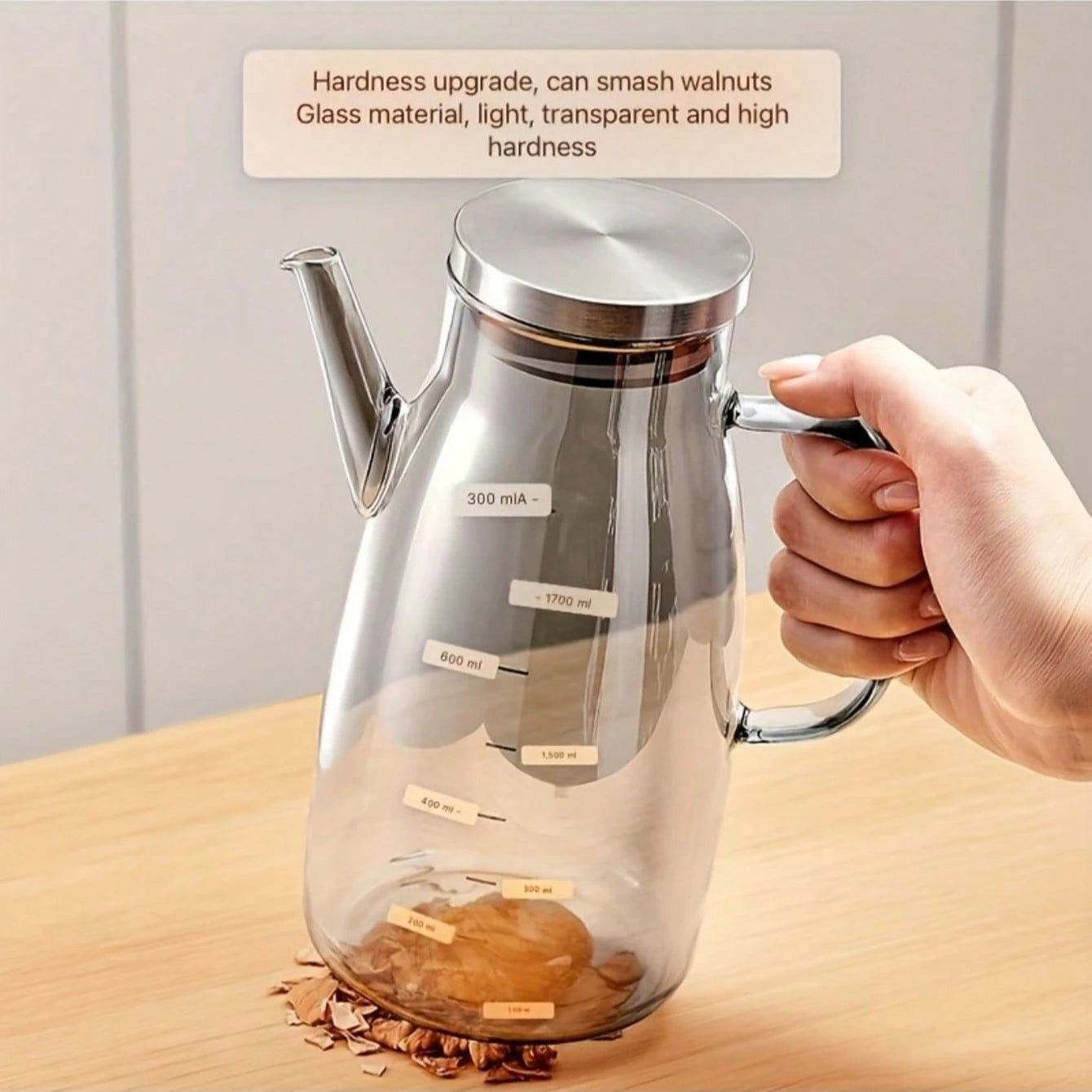 Borosilicate Glass Fuel Pumps - High-Temperature Durable, Leak-Proof Kitchen Glass Oil Bottles with Non-Drip Spouts