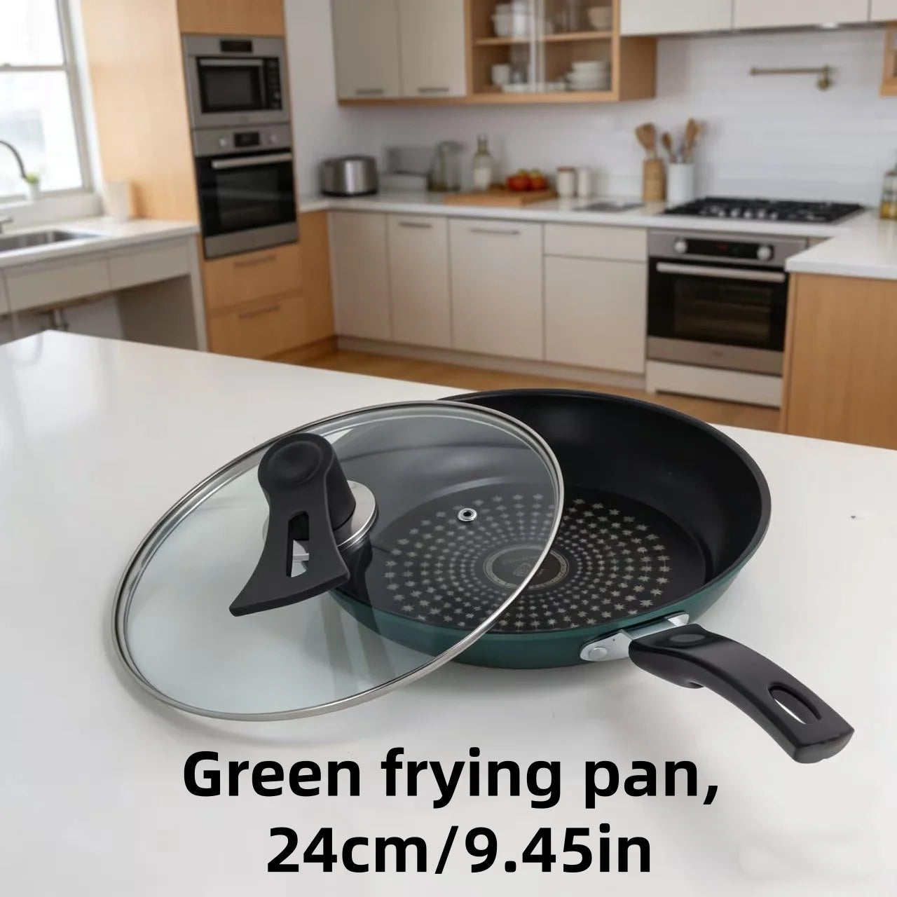 Crystal diamond upgrade non-stick frying pan frying pan supplementary food fried eggs lampblack gas stove induction cooker unive